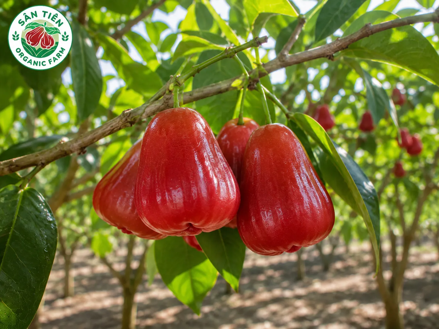 Mận hồng Sân Tiên có vị chua ngọt dễ ăn, nên nếu chọn trái tươi, sạch và dùng đúng