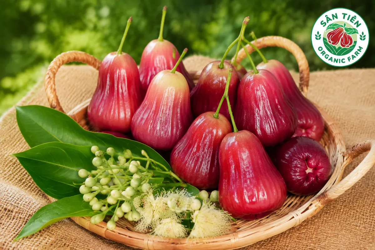 Mận hữu cơ Cù Lao Dung được kiểm soát nguồn vào sạch nghiêm ngặt, giúp trái ngọt thanh và đồng đều.