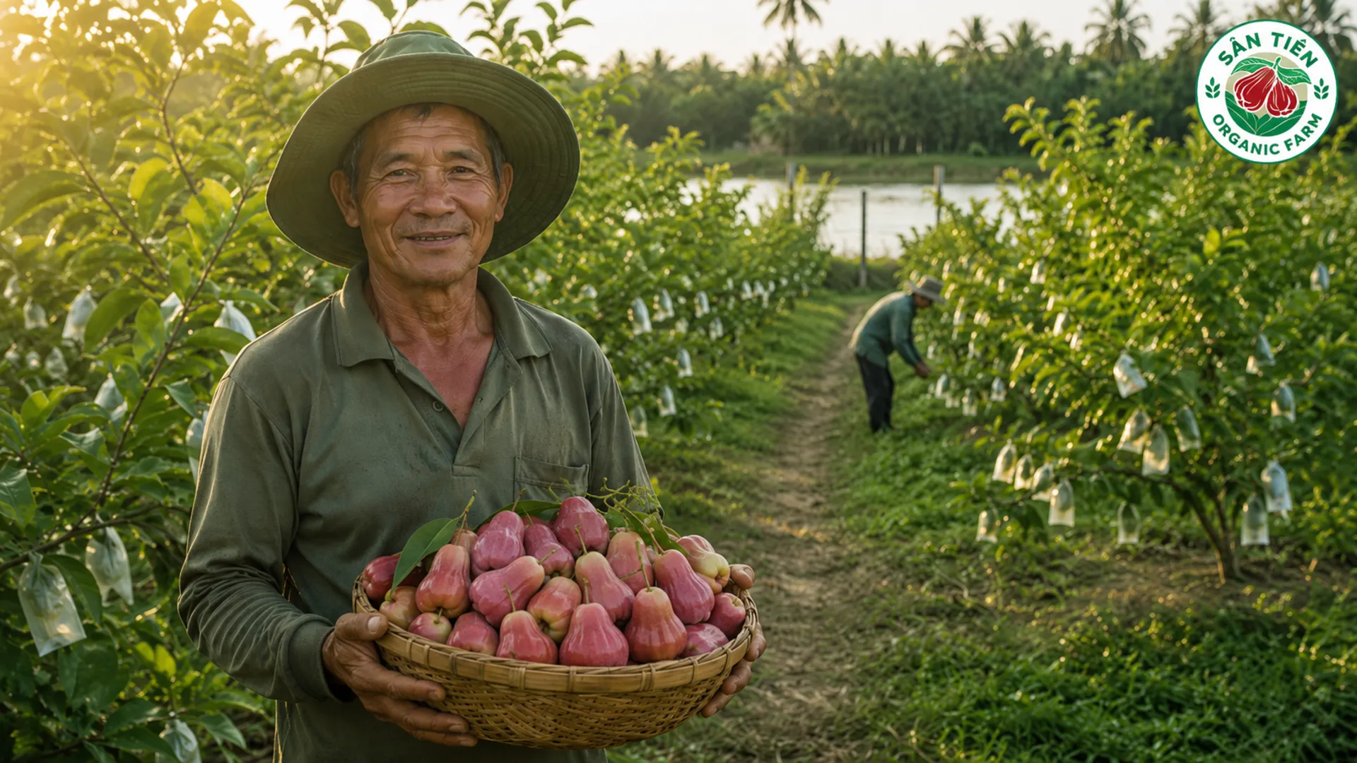 Không gian canh tác minh bạch và tiêu chuẩn VietGAP giúp mận hồng Sân Tiên nâng cao giá trị, tạo niềm tin bền vững.