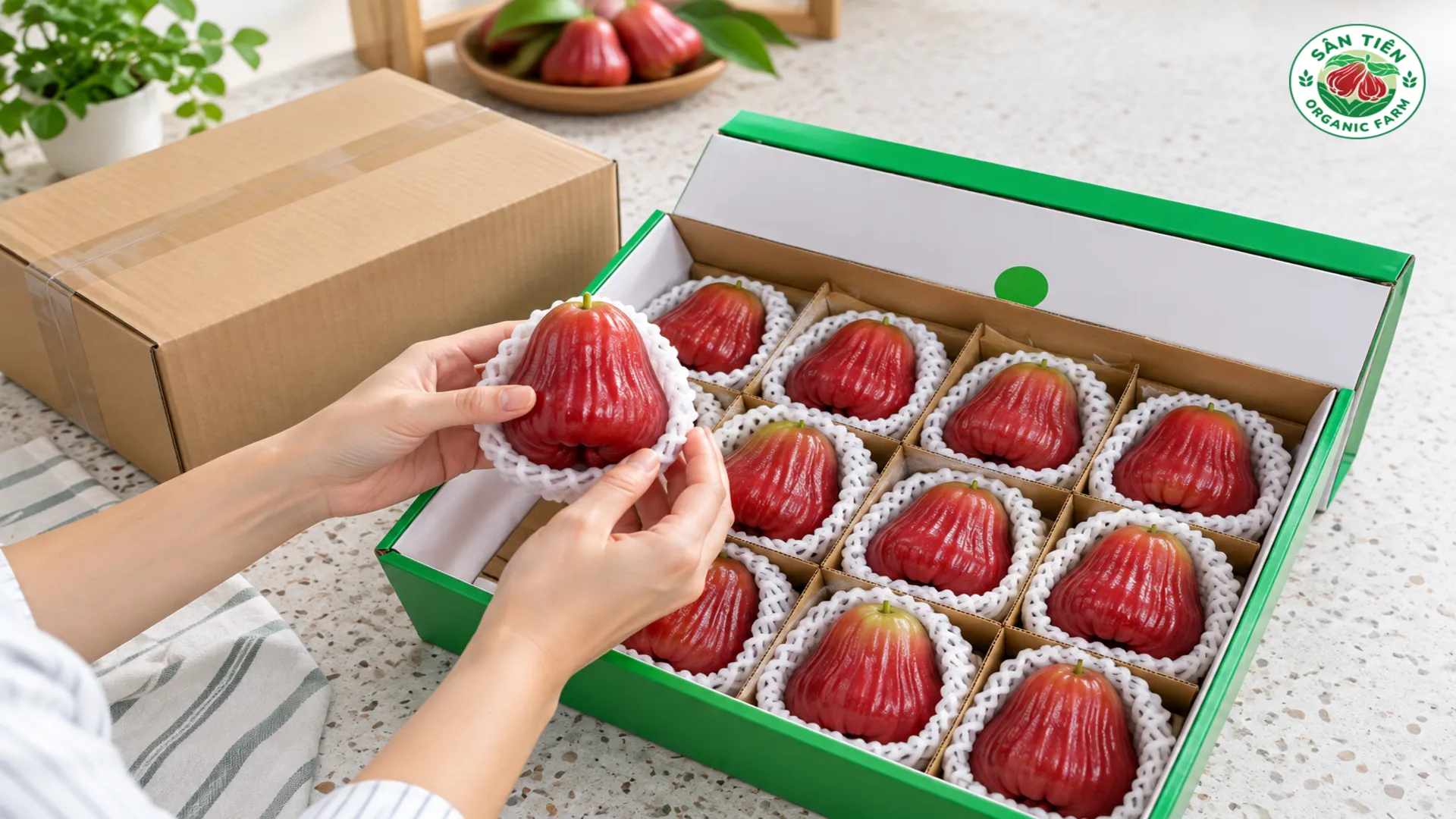 Kiểm tra độ tươi, tình trạng trái và quy cách đóng gói ngay khi nhận hàng. Kiểm tra độ tươi, tình trạng trái và quy cách đóng gói ngay khi nhận hàng.