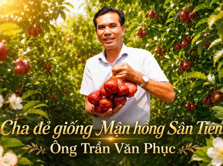 cha đẻ của Mận hồng sân tiên